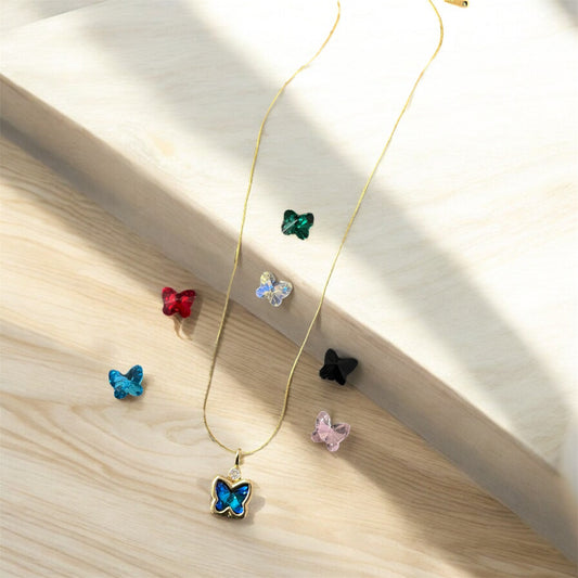 7-in-1 Butterfly Pendant Necklace - SubhagAlankar