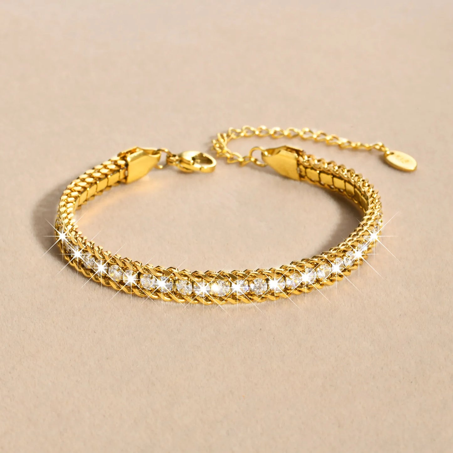 Diamora Diamond Bracelet- 18k Gold plated koi