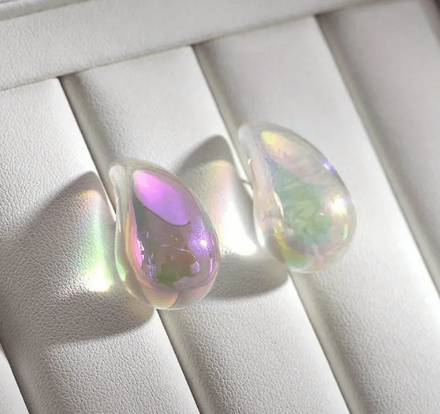 Clear Water Drop Stud - SubhagAlankar
