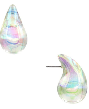 Clear Water Drop Stud - SubhagAlankar