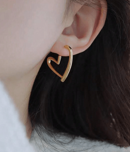 Sweetheart Earrings (Stainless Steel) - SubhagAlankar