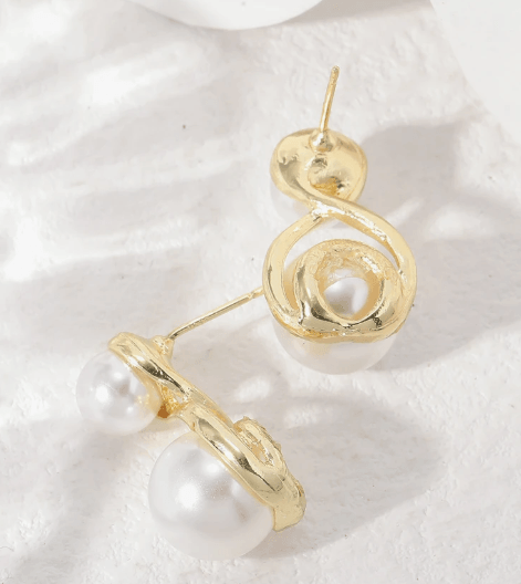 Infinite Love Pearl Studs - SubhagAlankar