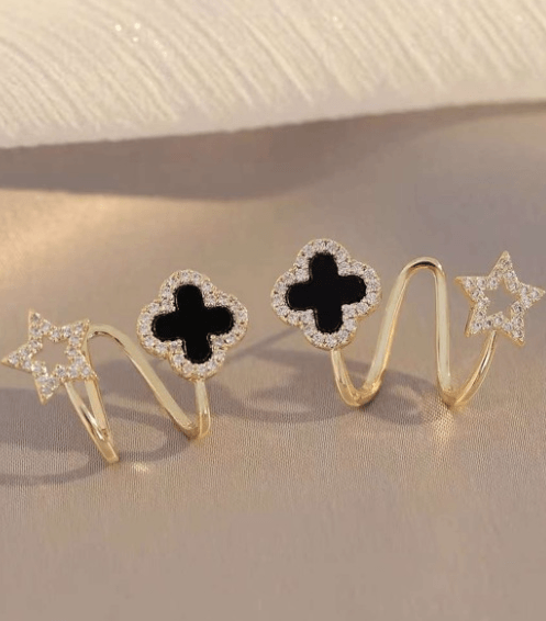 Sparkling Star Stud earring - SubhagAlankar