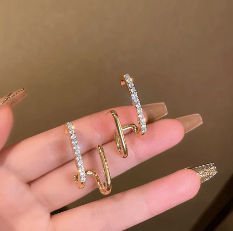 Dainty Glimmer Stud Earrings - SubhagAlankar