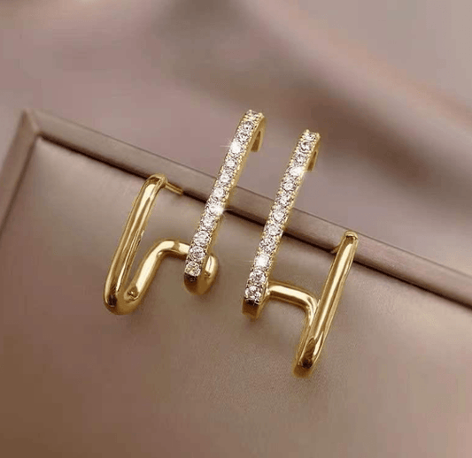 Dainty Glimmer Stud Earrings - SubhagAlankar