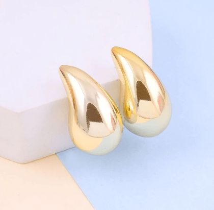 Golden Bottega Drop Earring - SubhagAlankar