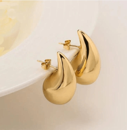 Golden Bottega Drop Earring - SubhagAlankar