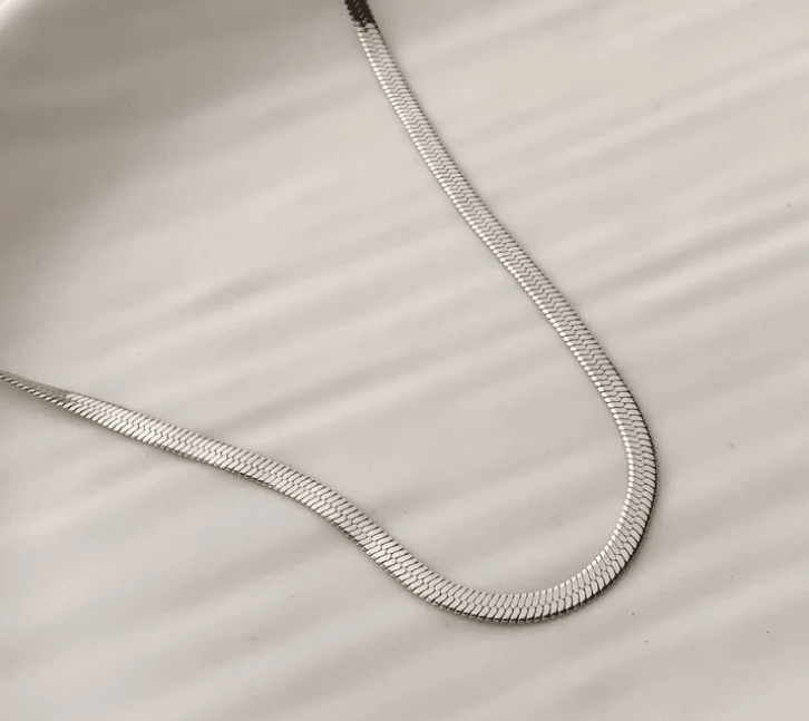 Silver Plated Snake Chain For Men - SubhagAlankar