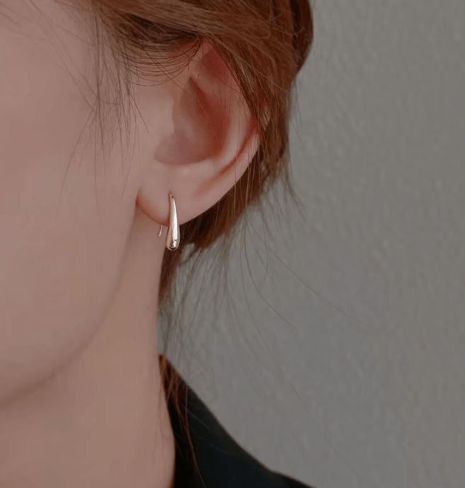 Statement Silver Drop Earring - SubhagAlankar