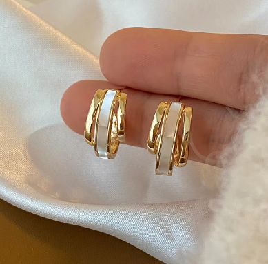 Cleo's Enamel Stud Earrings - SubhagAlankar
