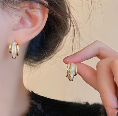 Cleo's Enamel Stud Earrings - SubhagAlankar