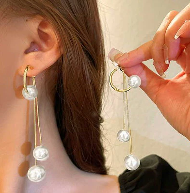 Dela's Pearl Drop Earring - SubhagAlankar