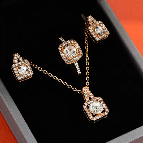 Amelia Crystal Jewelry Set - SubhagAlankar