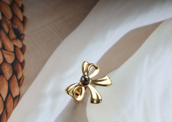 Bow-Tied Charm Ring - SubhagAlankar