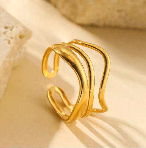 HoneyWave Adjustable Ring