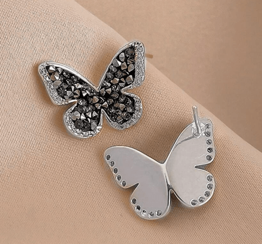 Blingy Black Butterfly Stud - SubhagAlankar