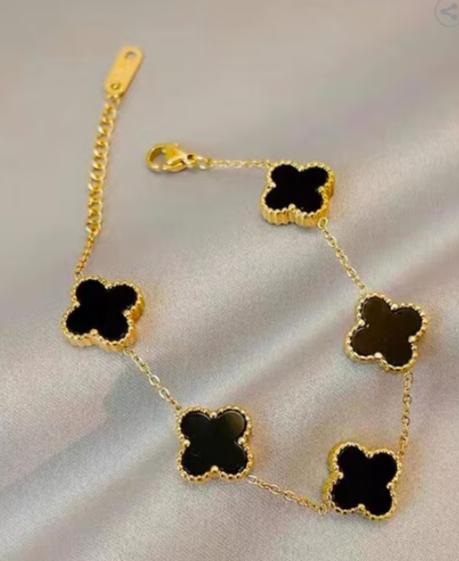 Black Clover Bracelet - SubhagAlankar
