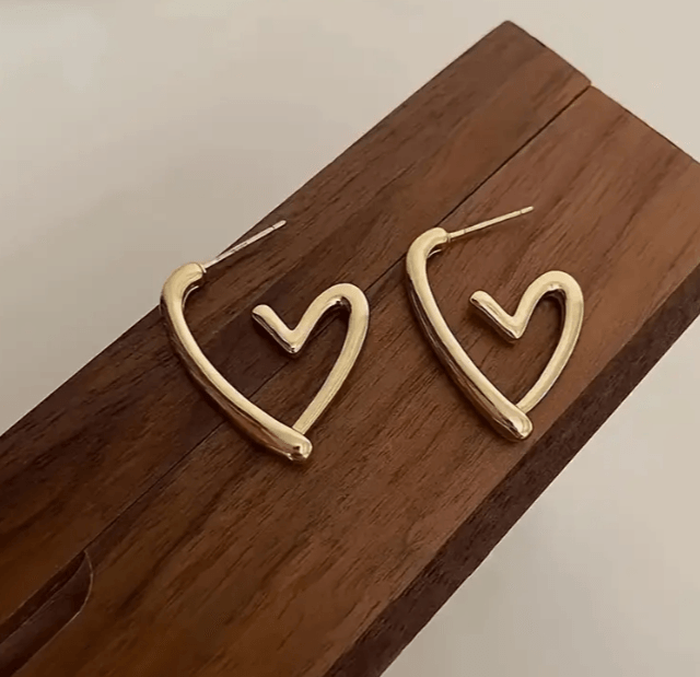 Sweetheart Earrings (Stainless Steel) - SubhagAlankar
