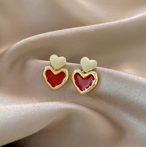 Love Heart Dangler Earring - SubhagAlankar