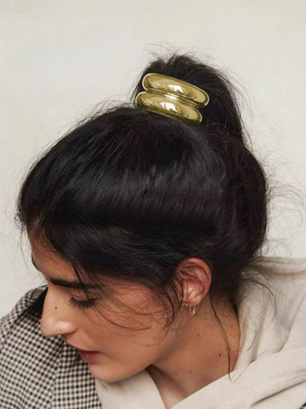 Double Band Gold Hair Tie - SubhagAlankar