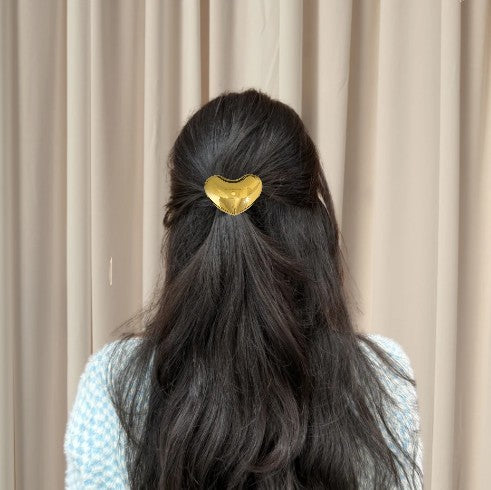 Golden Heart Hair Tie - SubhagAlankar