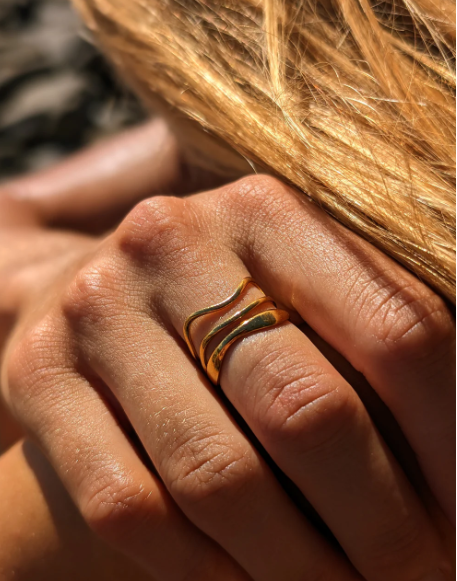 HoneyWave Adjustable Ring