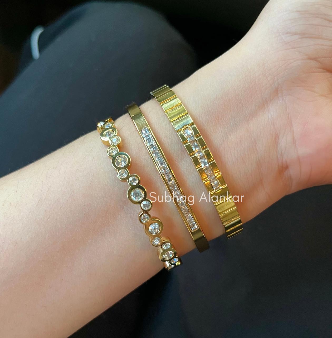 Eve Cloudy Stack Thin Wrist/ Baby Size bracelet