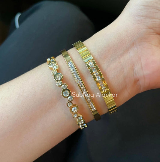 Eve Cloudy Stack Thin Wrist/ Baby Size bracelet