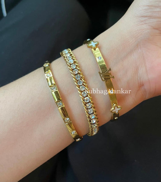 Skyla Stack Thin Wrist/ Baby Size bracelet