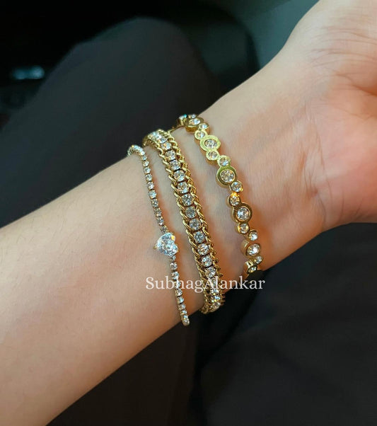 Coral Stack Thin Wrist/ Baby Size bracelet