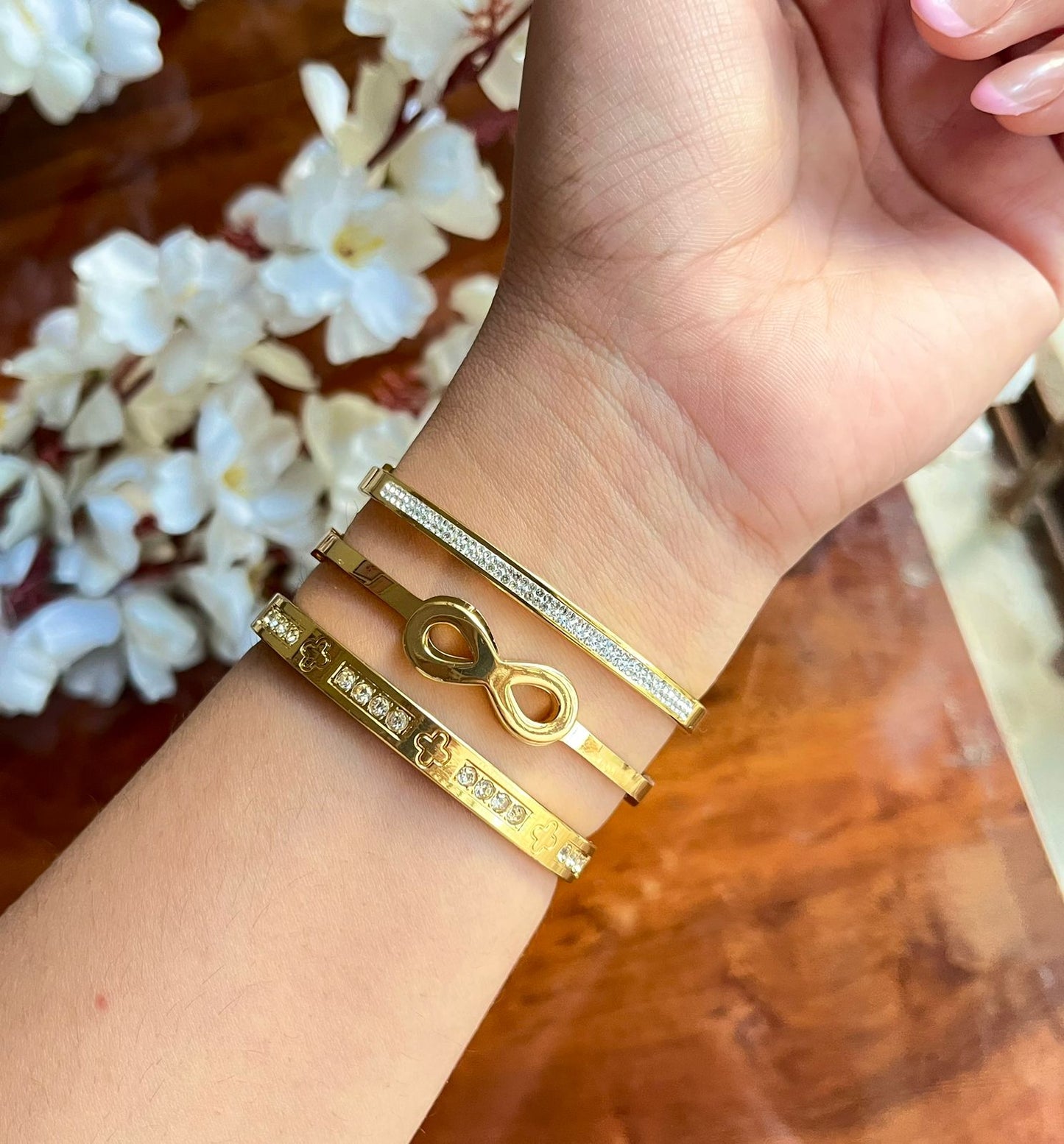 The Infinite Stack Thin Wrist/ Baby Size bracelet