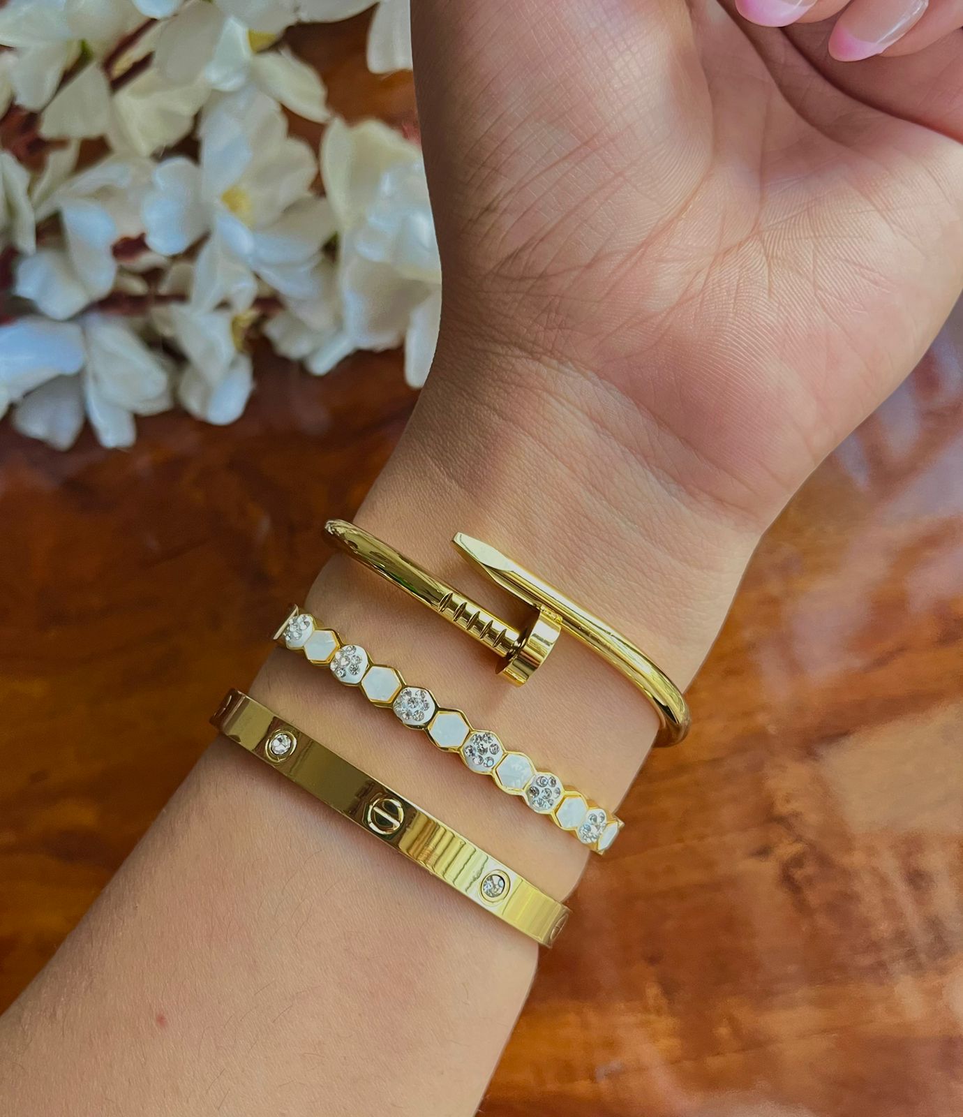 Milky Way Stack Thin Wrist/ Baby Size bracelet