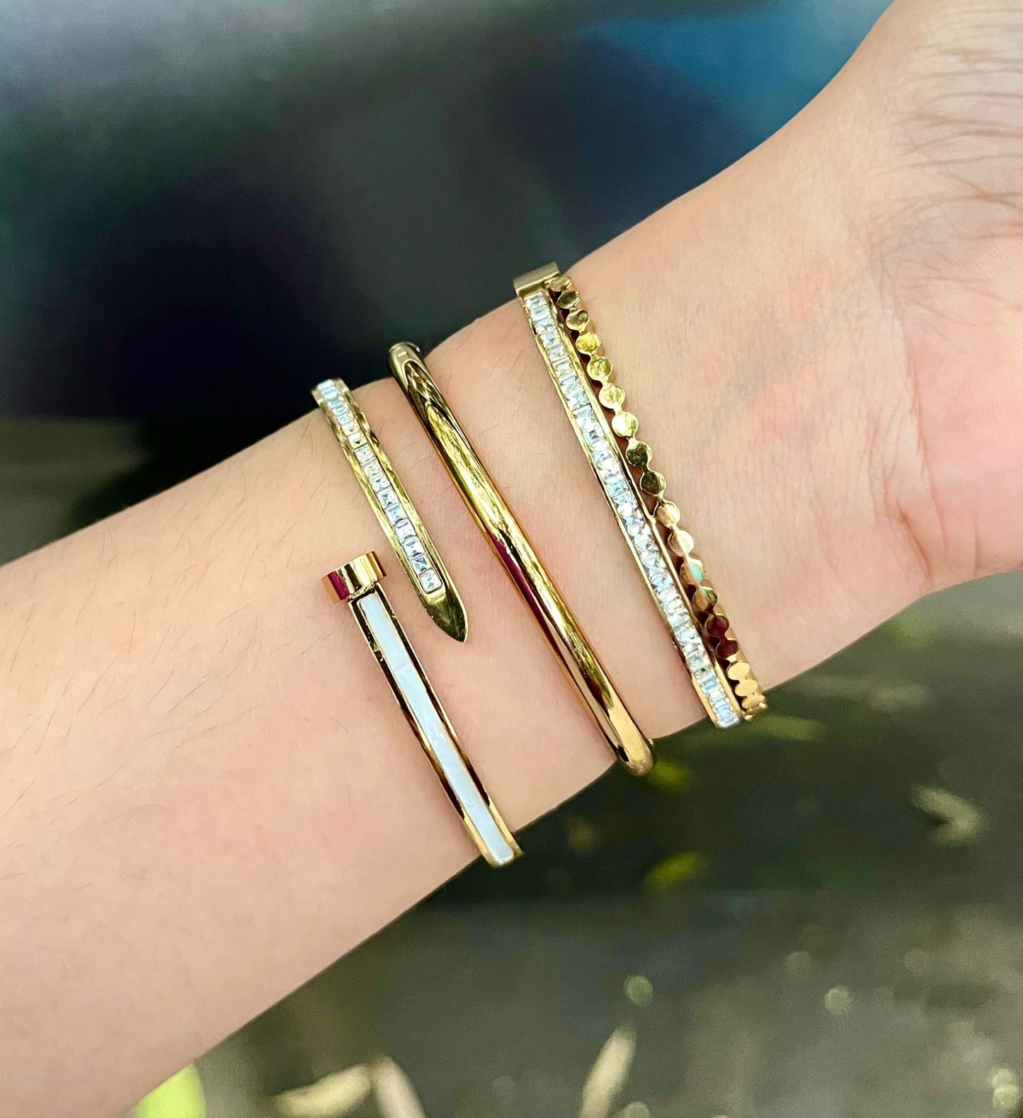 Sable Thin Wrist/ Baby Size bracelet Stack