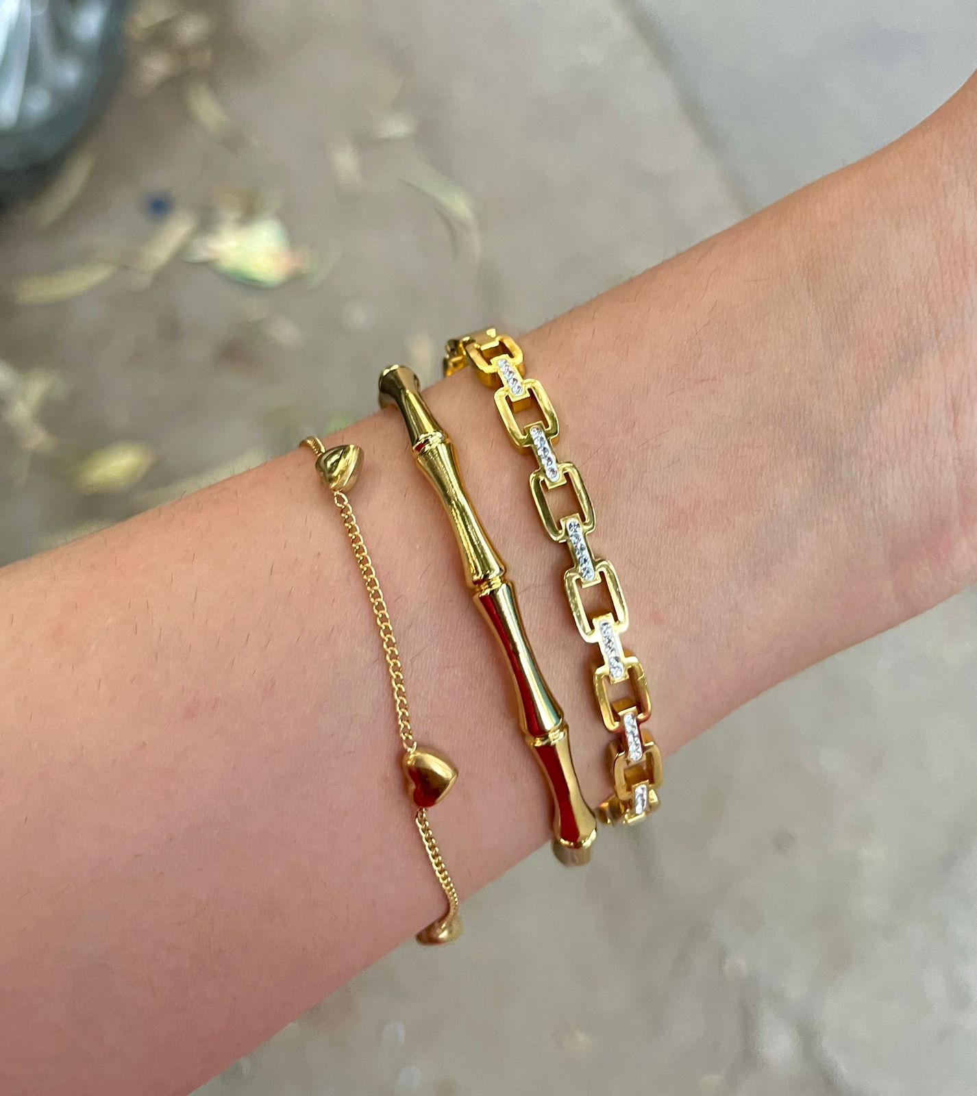 Mini hearts Stack Bracelet Stack