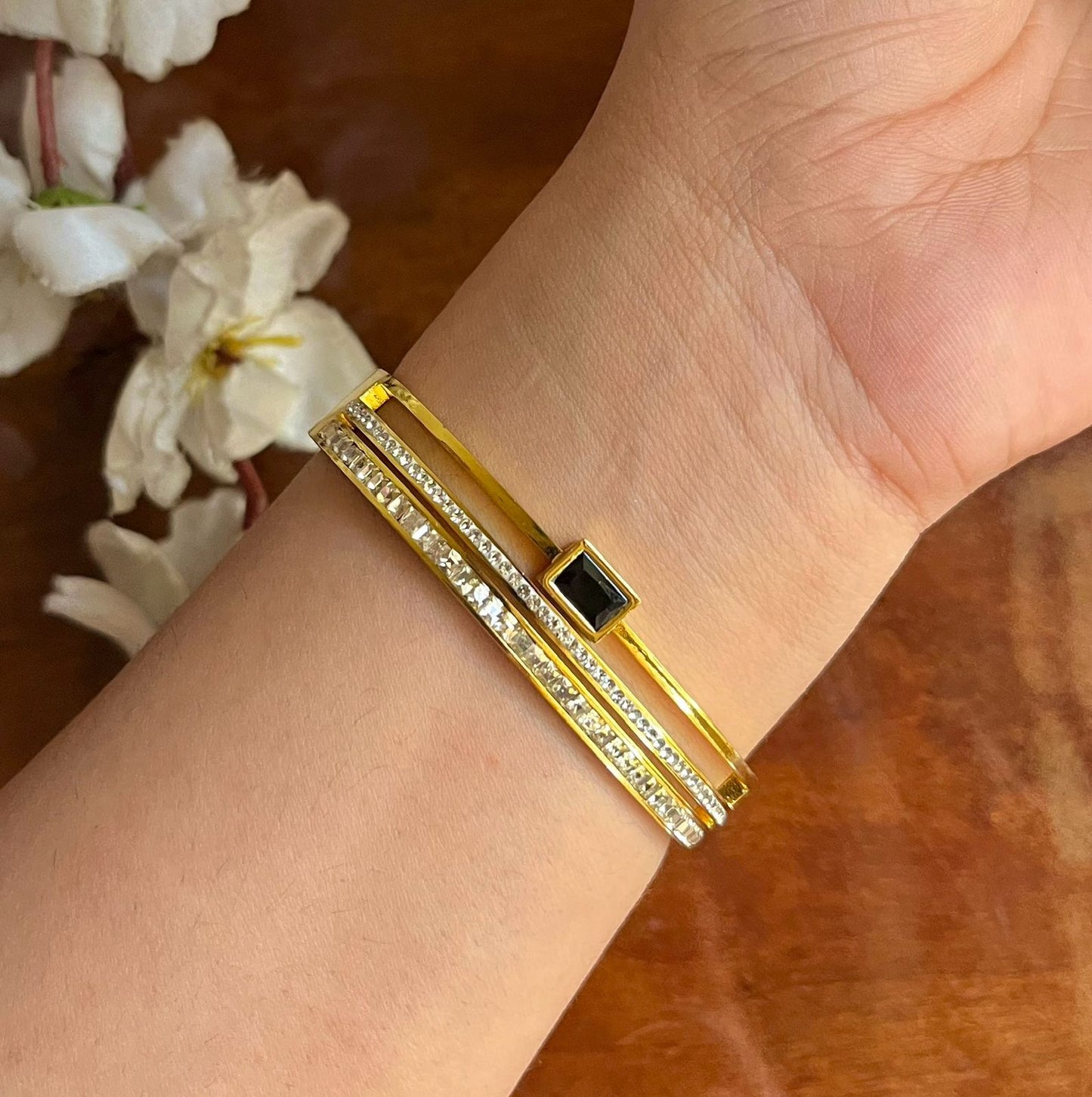 Astrae Black Thin Wrist/ Baby Size bracelet