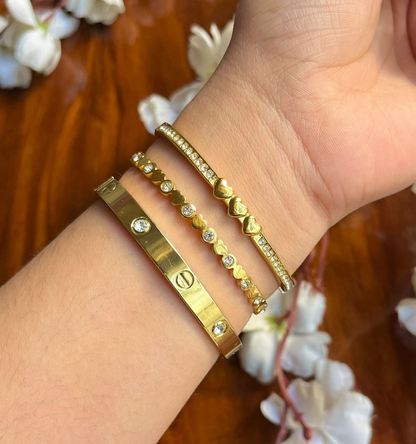 Falcon Thin Wrist/ Baby Size bracelet Stack