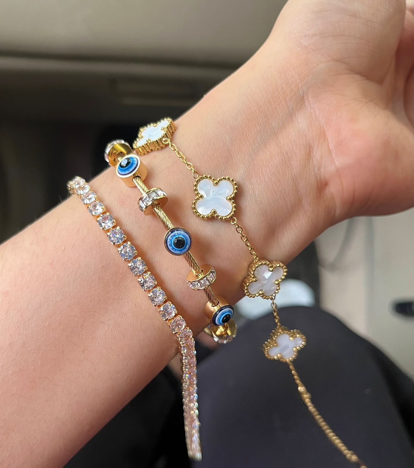 Eleanor Thin Wrist/ Baby Size bracelet Stack