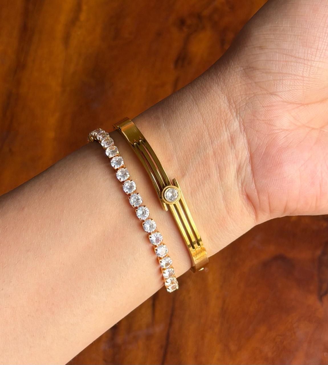 Tornado Thin Wrist/ Baby Size bracelet Stack