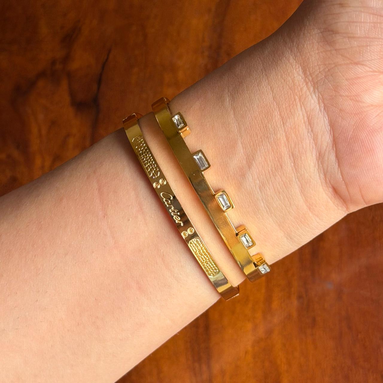Moss Thin Wrist/ Baby Size bracelet Stack