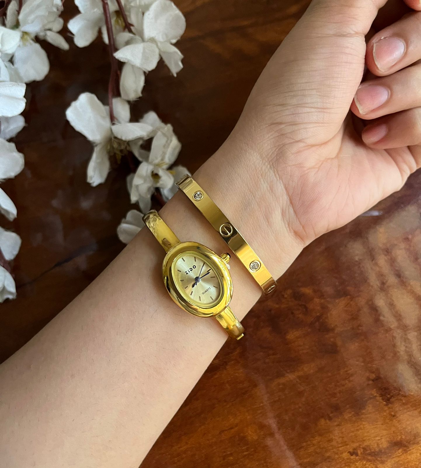 The Siren watch stack - Gold