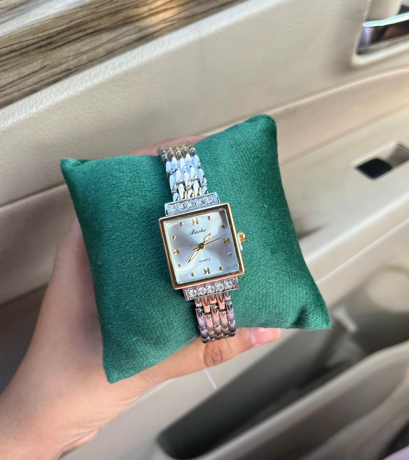 Two Tone White Dial Watch