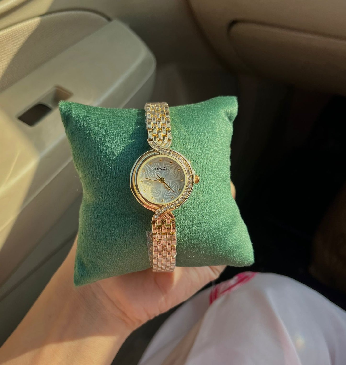 Arlina White Dial Watch