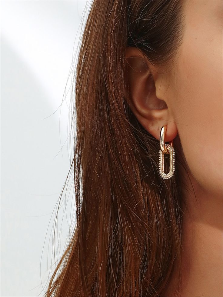 Linked Luxe Pave Earrings