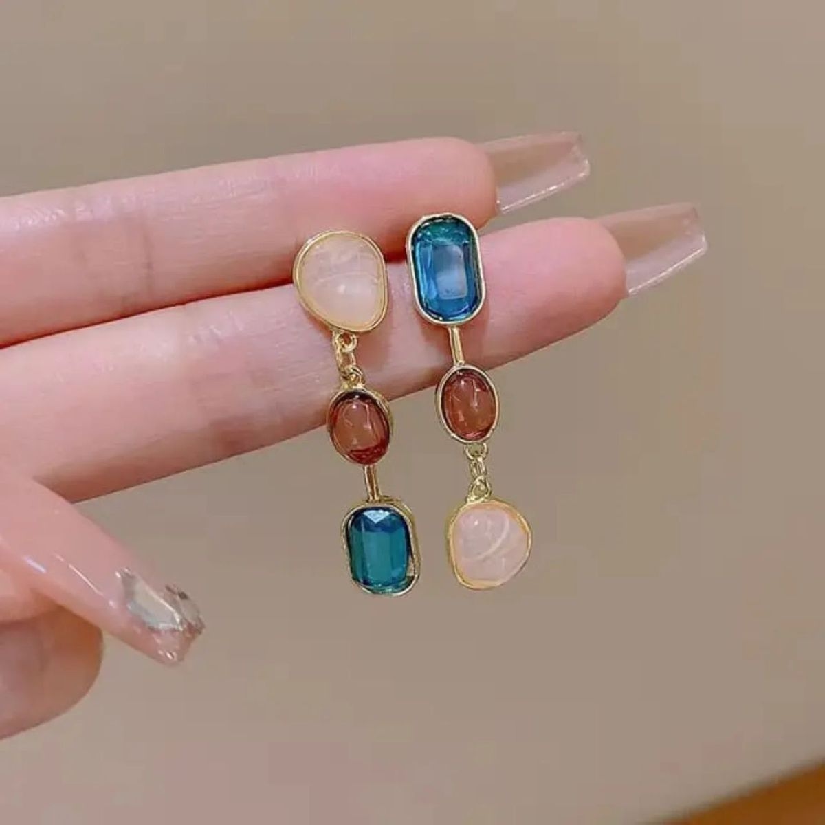 Trine Gem Earrings