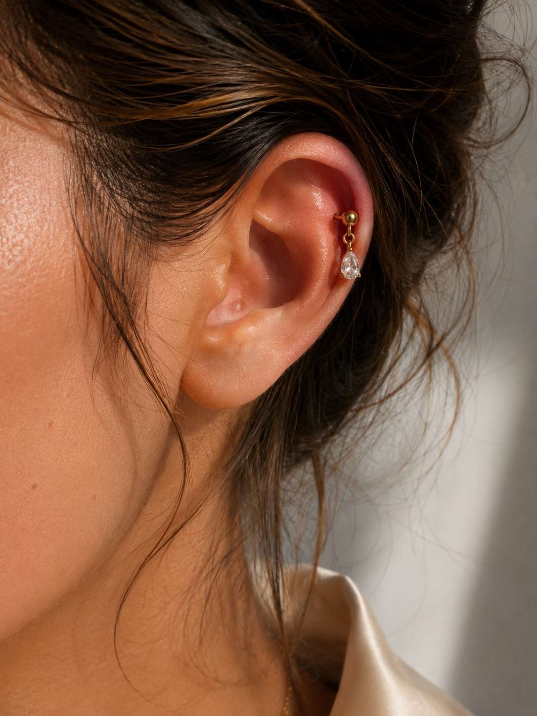 Tear Drop Cartilage Earring