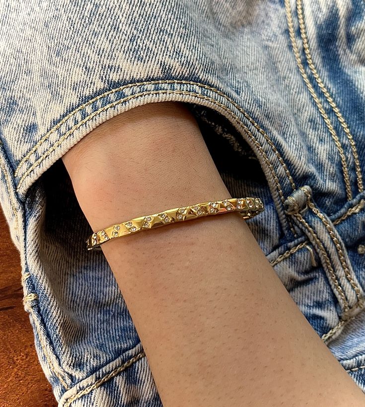 Engraved Stone Bracelet