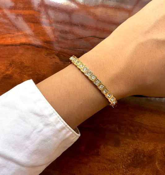 Stone Arc Thin Wrist/ Baby Size bracelet