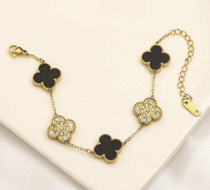 Mystic Black Clover Bracelet