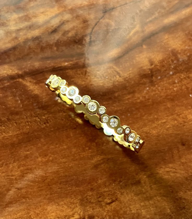 Cluster Stones Thin Wrist/ Baby Size bracelet