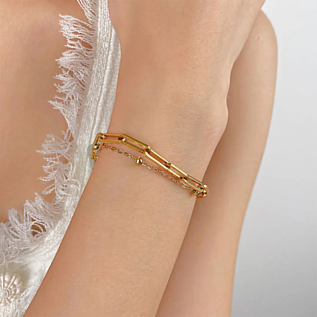 Layer Slayer Gold Link Bracelet